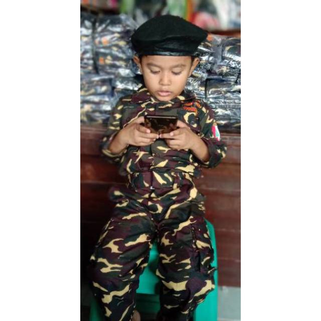 PDL STELAN BANSER ANAK BAJU CELANA BARET BANSER