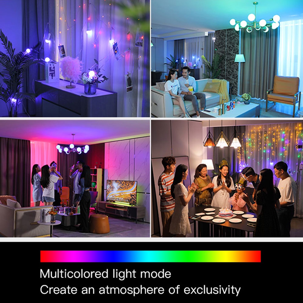 Wireless LED Smart Bluetooth Bulb Bohlam Speaker Musik Lampu APP 2 in 1 With Remote Control Party Light