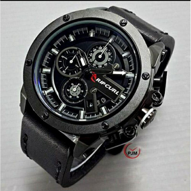 Jam Tangan Pria Ripcurl 9090 Super Premium Crono Tanggal Aktif - Free Box Batre Cadangan Original