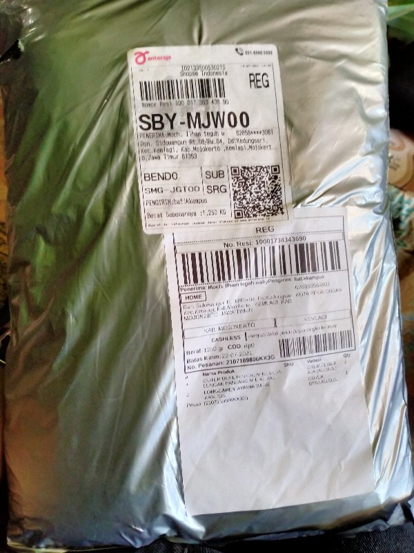 Outer Buketan Crem Kemeja Lengan Panjang M L Xl Xxl