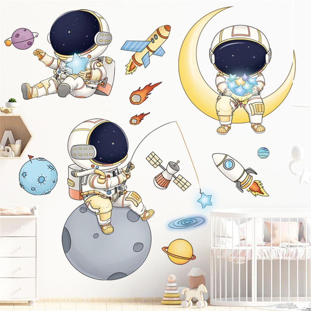 Wallpaper Stiker Dinding Populer Dekorasi Planet Kamar Anak