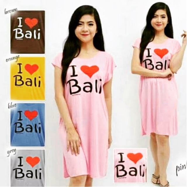 Daster Kaos I Love Bali