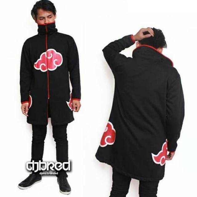 Jaket Jubah Akatsuki cosplay