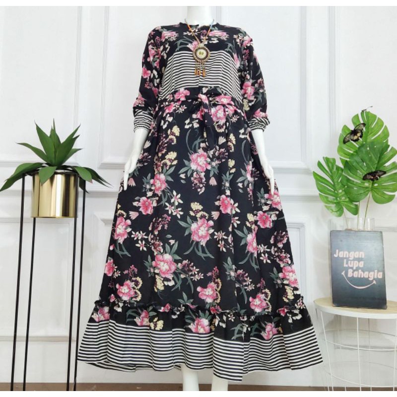Gamis bunga Salur jumbo