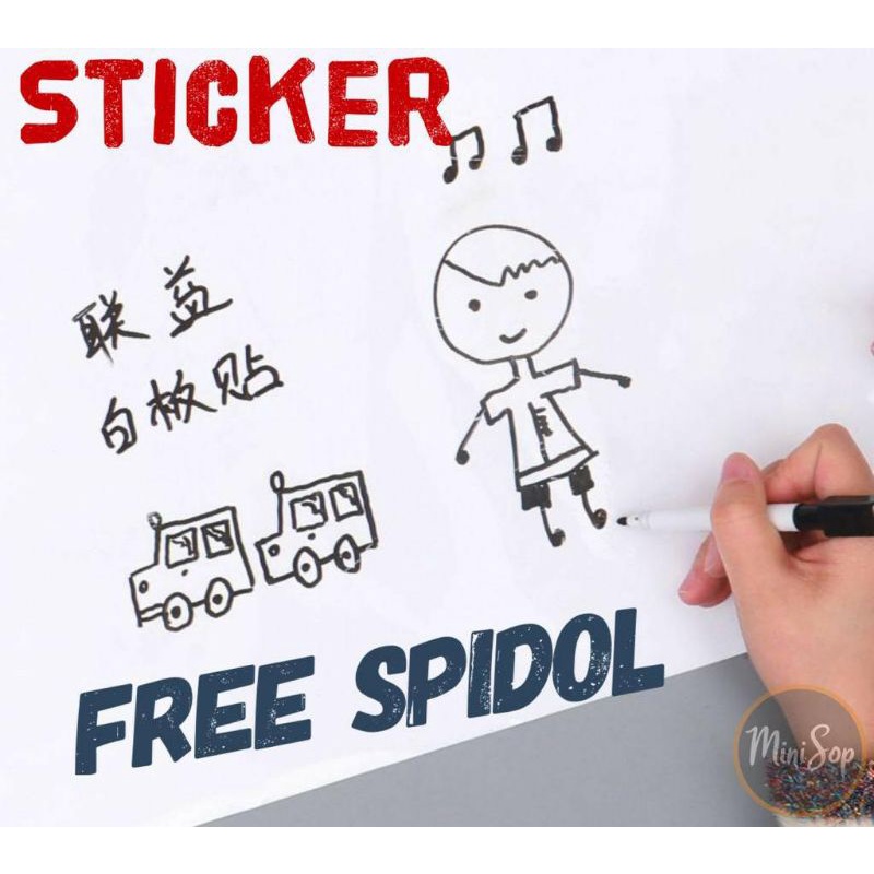 

PAPAN TULIS WALLSTICKER FREE SPIDOL