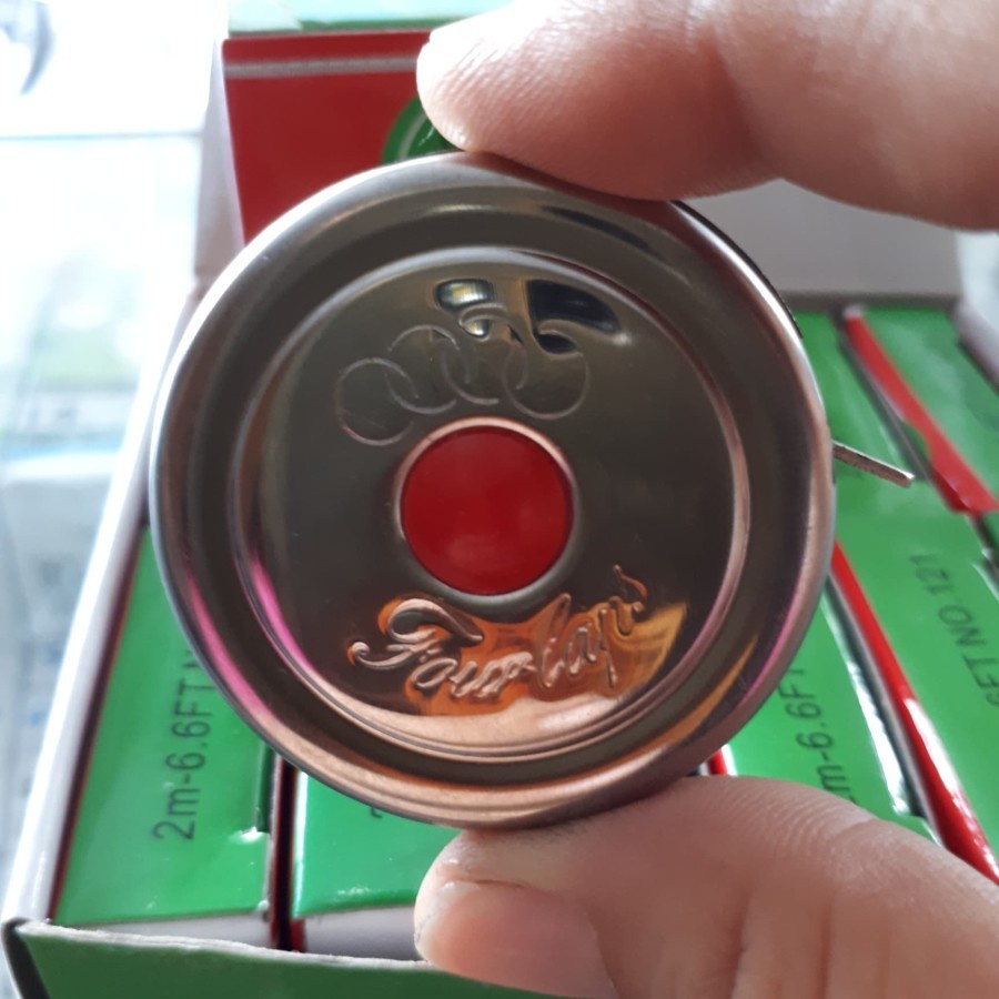 Meteran Jengkol 2meter/Meteran Bulat/Meteran Stailess 2m/Meteran Steel