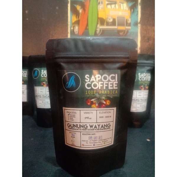 

Sapoci Coffee Kopi Tubruk Arabica 50gr Gunung Wayang