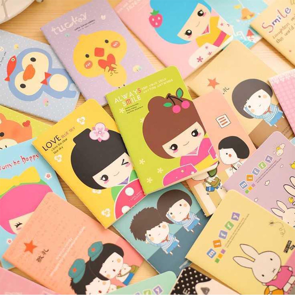 1pc Buku Catatan / Memo Motif Kartun Lucu Untuk Pelajar