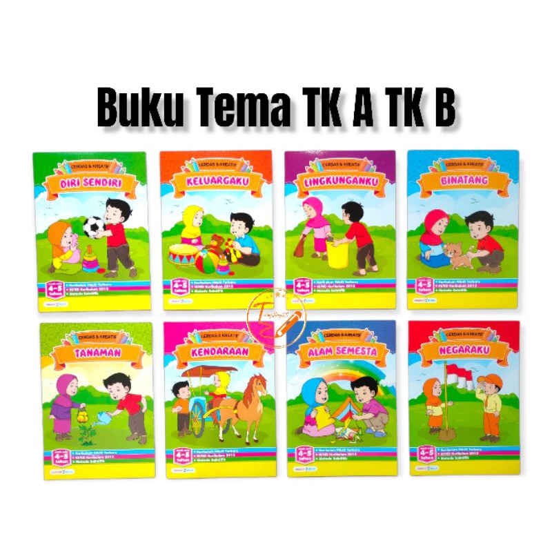 Jual Buku Tema Tk A Tk B Sepaket Isi Buku Shopee Indonesia