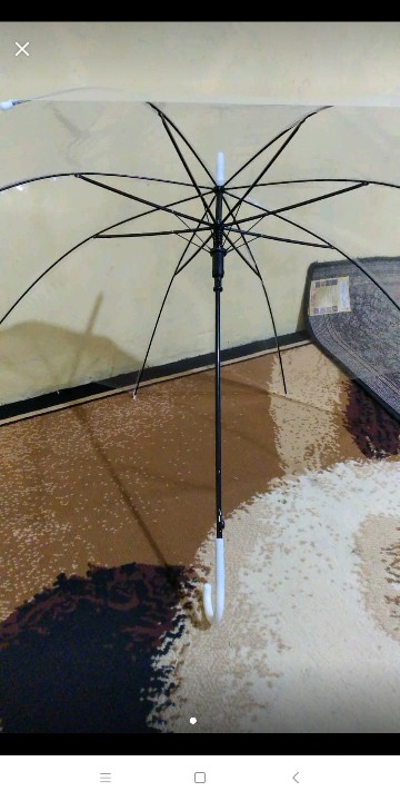 Transparan Payung 75cm Bening Transparant Pvc Korea Japan Style