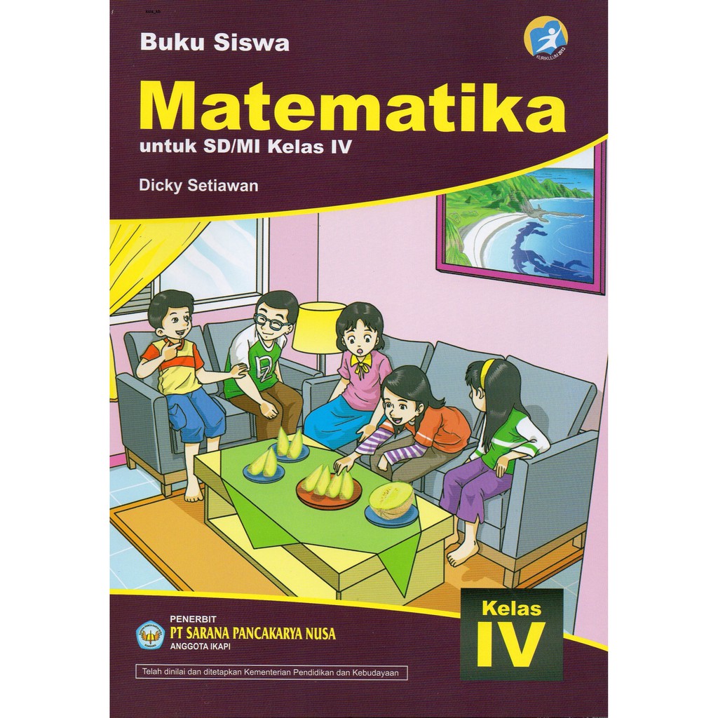 Buku Matematika Kelas Iv Sd K 2013 Penerbit Spkn Shopee Indonesia