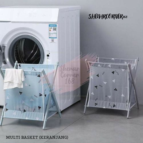 SHENAR KERANJANG BAJU KOTOR / LAUNDRY BAG WASHDAY KERANJANG BAJU KOTOR / TEMPAT BAJU KOTOR KOTAK BAJU BISA DI LIPAT - MULTI STORAGE BASKET, SHENARCORNER168