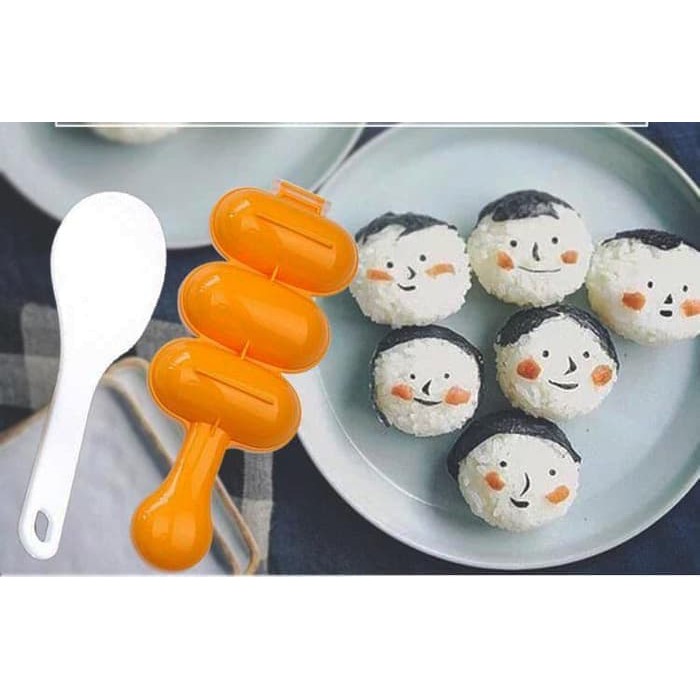 Alat Cetak Nasi Bento Sushi Mold Rice Ball Shaker Lucu