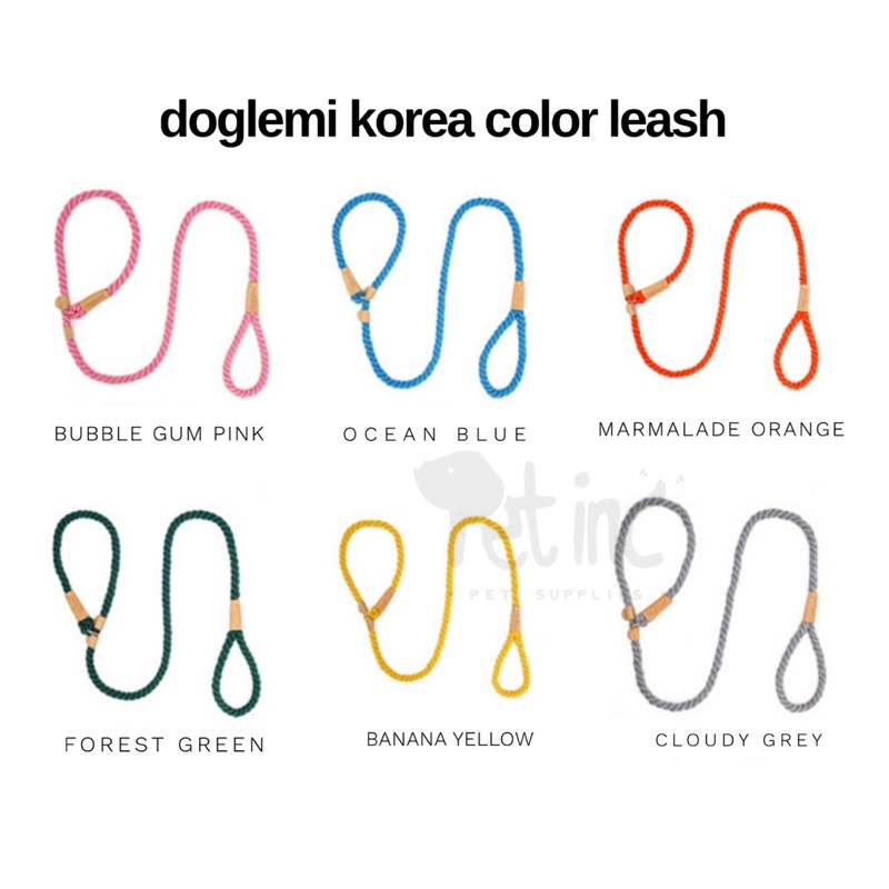 doglemi korea color dog leash 1,7meter