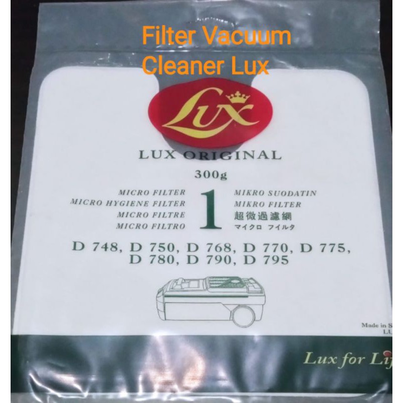 Filter vacuum cleaner Lux type D790; D775; &D708