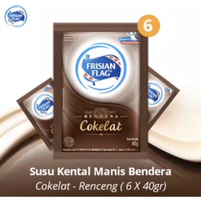 Susu Bendera Coklat Sachet Renceng 40 Gram 6 Saset