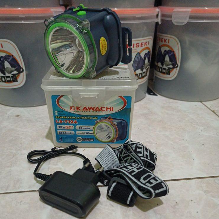 Paling Laris--✅cod Senter kepala selam kawachi 40watt-LS-740A cahaya putih-kuning senter selam kawac