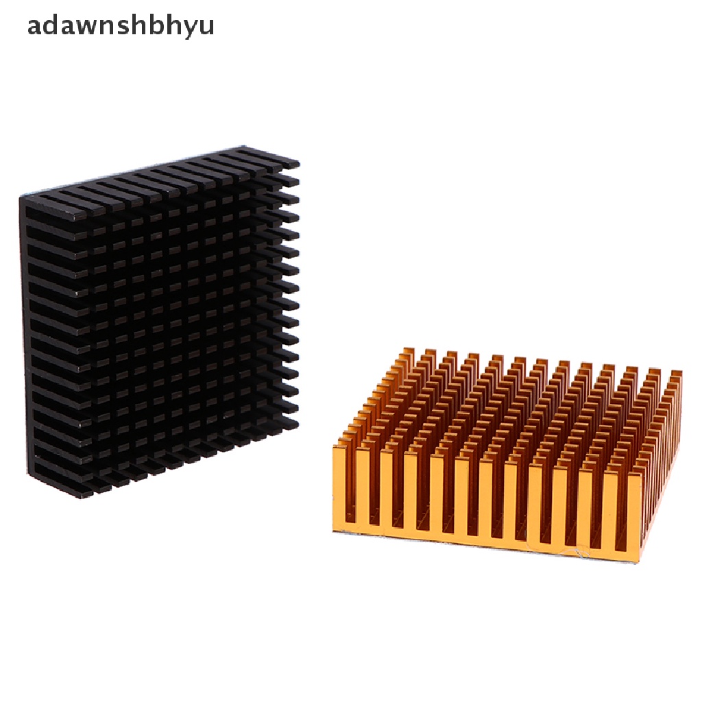 (Adawnshbhyu) Panel Heatsink Power Ic Chip Pendingin Cpu 50x50 X 15mm Bahan Aluminum