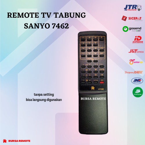 Remot REMOTE TV TABUNG SANYO 7462 - ECERAN Dan GROSIR