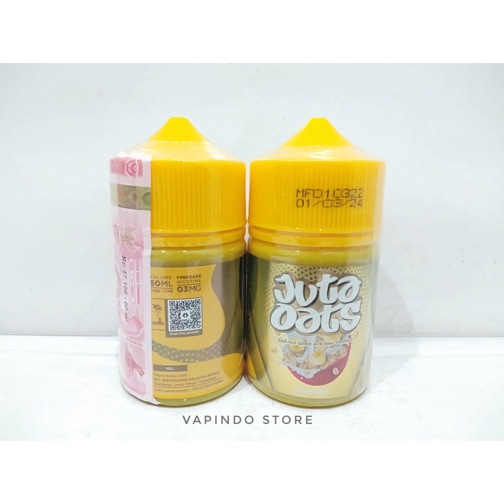 JUTA OATS BANANA 60ML 3MG OAT MILK BY RSR BREW X VAPEBOSS LIQUID