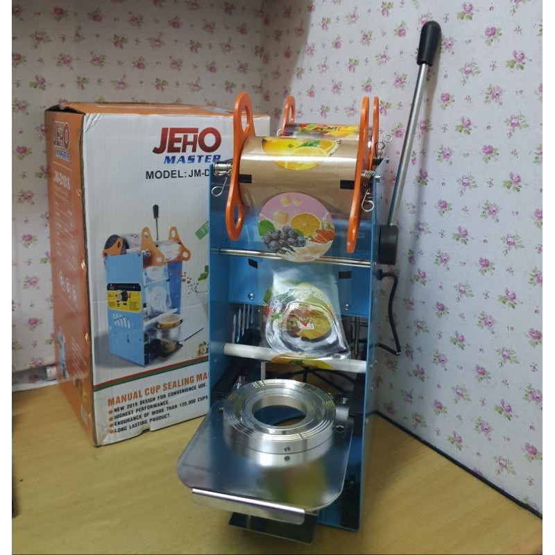 Jeho Sealing Machine Mesin Cup Sealer Press Gelas Free 1 roll Plastik