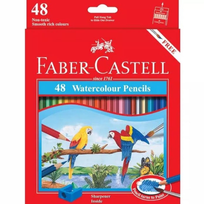 

Menakjubkan Pensil Warna Water Colour 48 Warna Faber Castell/Watercolour Pencils Hemat