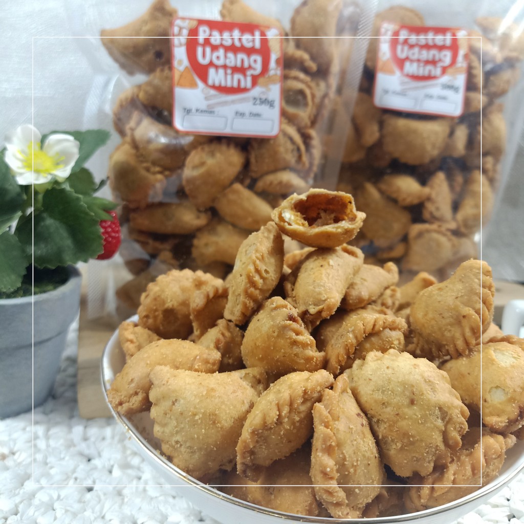 Kue Pastel Mini Udang 500gram Kue Kering Kiloan Snack Kiloan Cemilan Jadul Jajanan Lebaran Shopee Indonesia