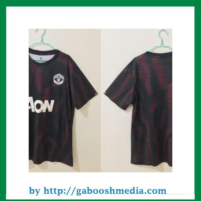 JERSEY MANCHESTER UNITED TRAINING PREMATCH HITAM 2019 GRADE ORI