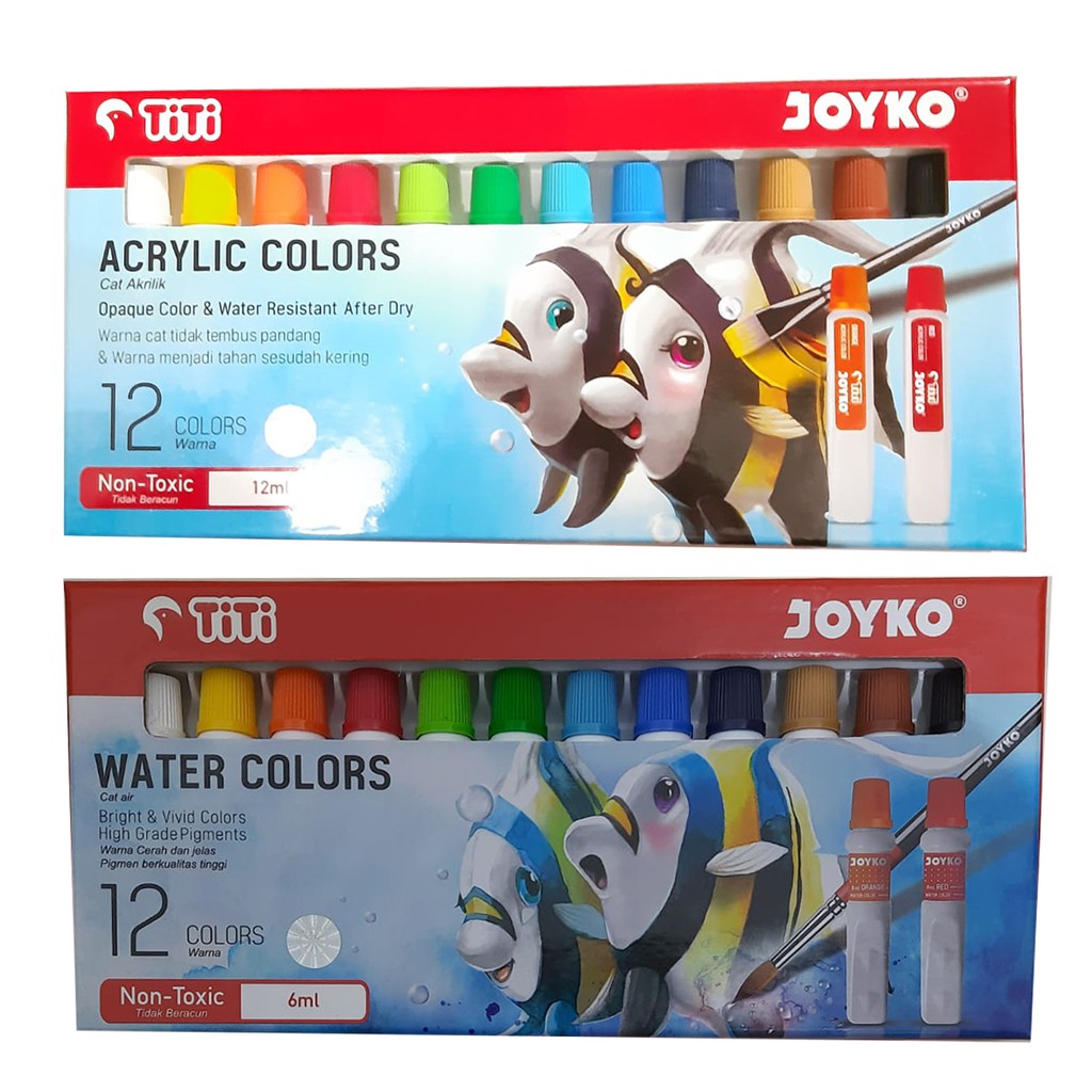 TITI JOYKO CAT AIR/ACRYLIC ISI 12 COLORS