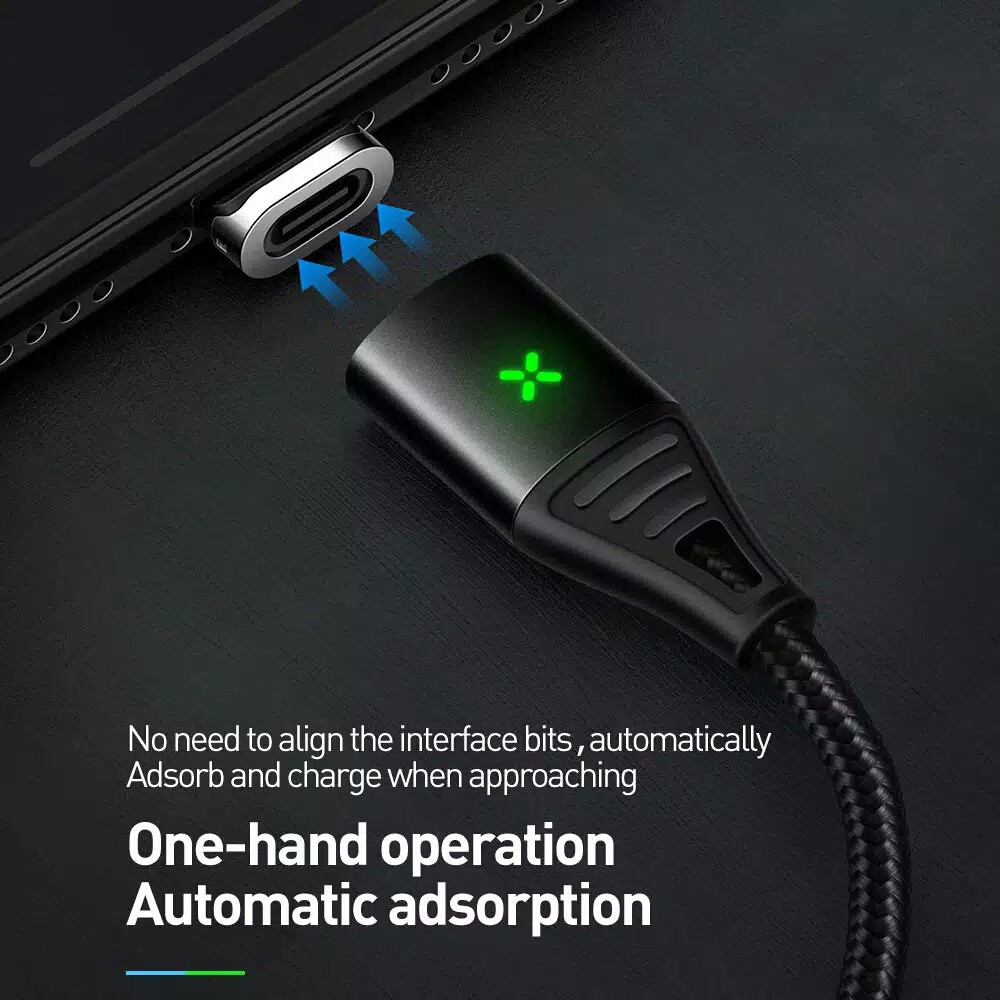 MCDODO kabel magnet iPhone dan android Lightning Type-C Micro DATA CABLE MAGNETIC