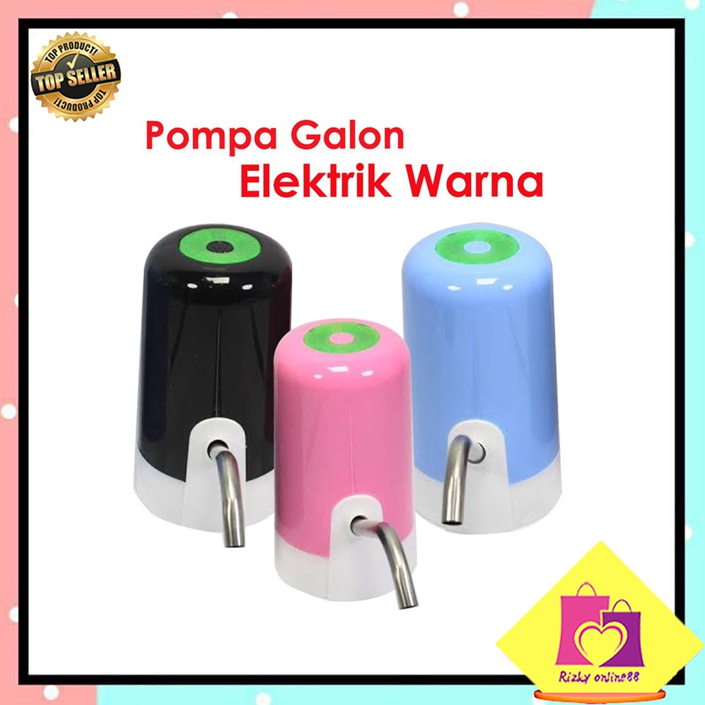 Rizkyonline88 pompa galon warna elektrik / vanstar V-28 rechargeable