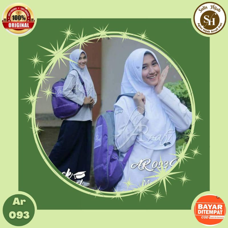 Jilbab hijab kerudung bergo krudung wanita dewasa anak sekolah SMP SMA jersey instan terbaru new ter