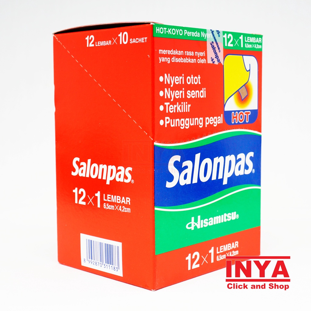 Koyo SALONPAS HOT HISAMITSU Pack isi 12x1 Lembar - Muscle Medicated Patch