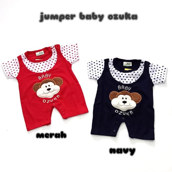 Baju Bayi Jumpsuit LAKI COWOK Lengan Panjang Lengan Pendek Umur 0 1 2 3 4 5 6 Bulan XXA