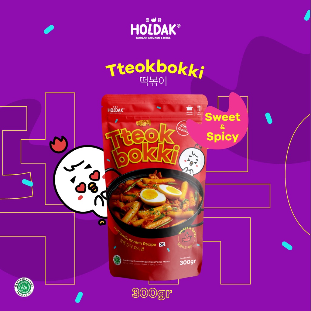 

Holdak Tteokbokki Original 300 gram (Simpan BEKU)