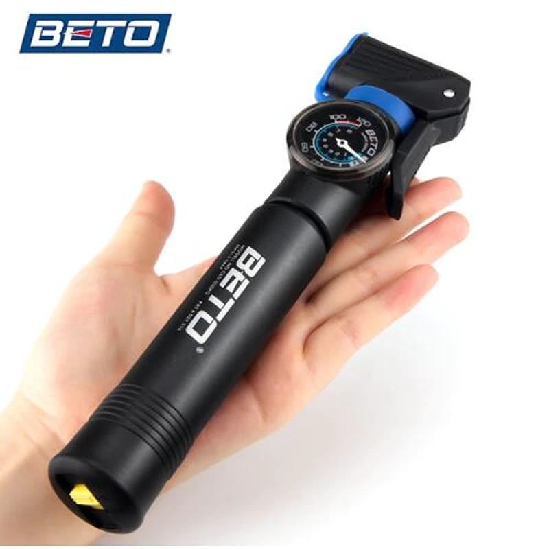 Helm Sepeda MTB Beto Bike Pump 120psi Big Gauge Bicycle Pump Road Mountain Bike Pumps Tire Air