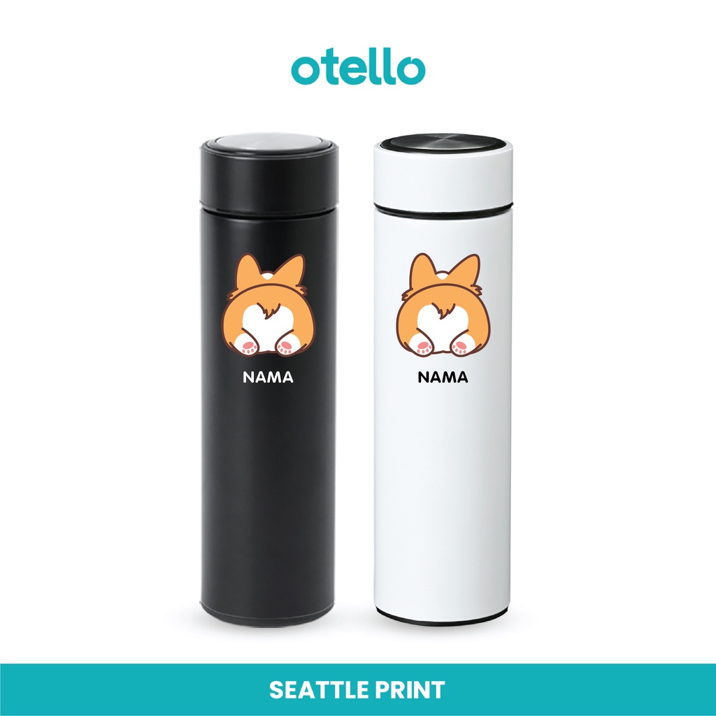 Tumbler Print Corgi Doggy Custom Botol Minum Anak Termos Stainless Souvenir Thumbler Tumblr Tambler