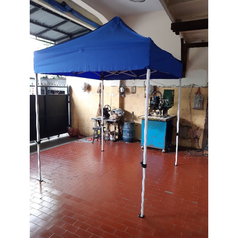 Tenda Lipat Folding Besi Putih Bazar Booth Stand Pameran Dagang Jualan Carport