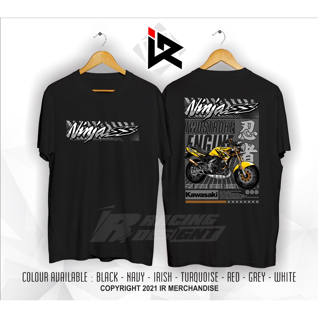 Kaos T-shirt  Motor Kawasaki Ninja SS Two Stroke 2 TAK  Kualitas Distro Terbaru - IR MERCHANDISE