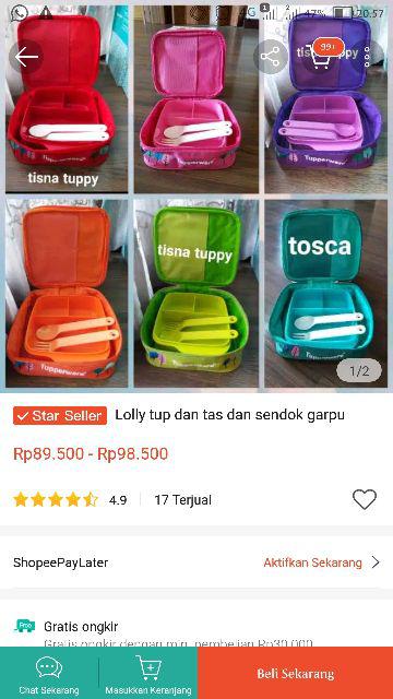 Tas Lolly Garis (18 × 16 X 6.5cm)