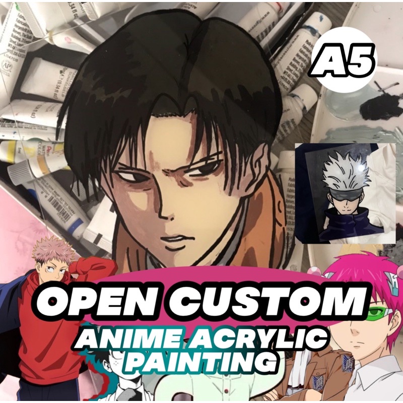OPEN PO CUSTOM ACRYLIC PAINTING ALL ANIME/CARTOON