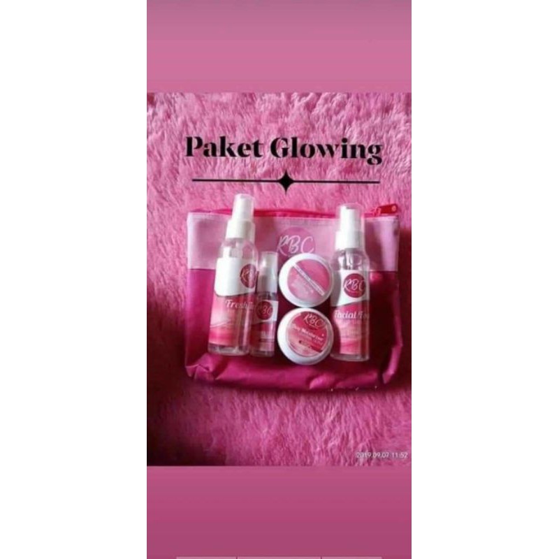 RBC cream wajah paket GLOWING dan NORMAL ORIGINAL