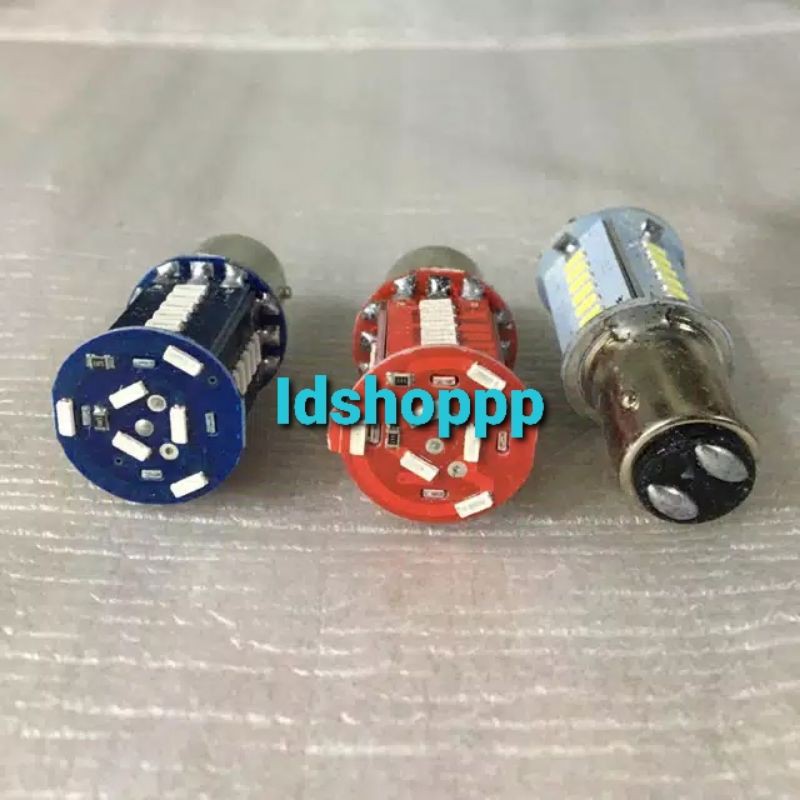 Lampu LED Rem Stop Bayonet 30 mata Kedip Mobil Motor Kaki 2 DC-12v running Dan strobo