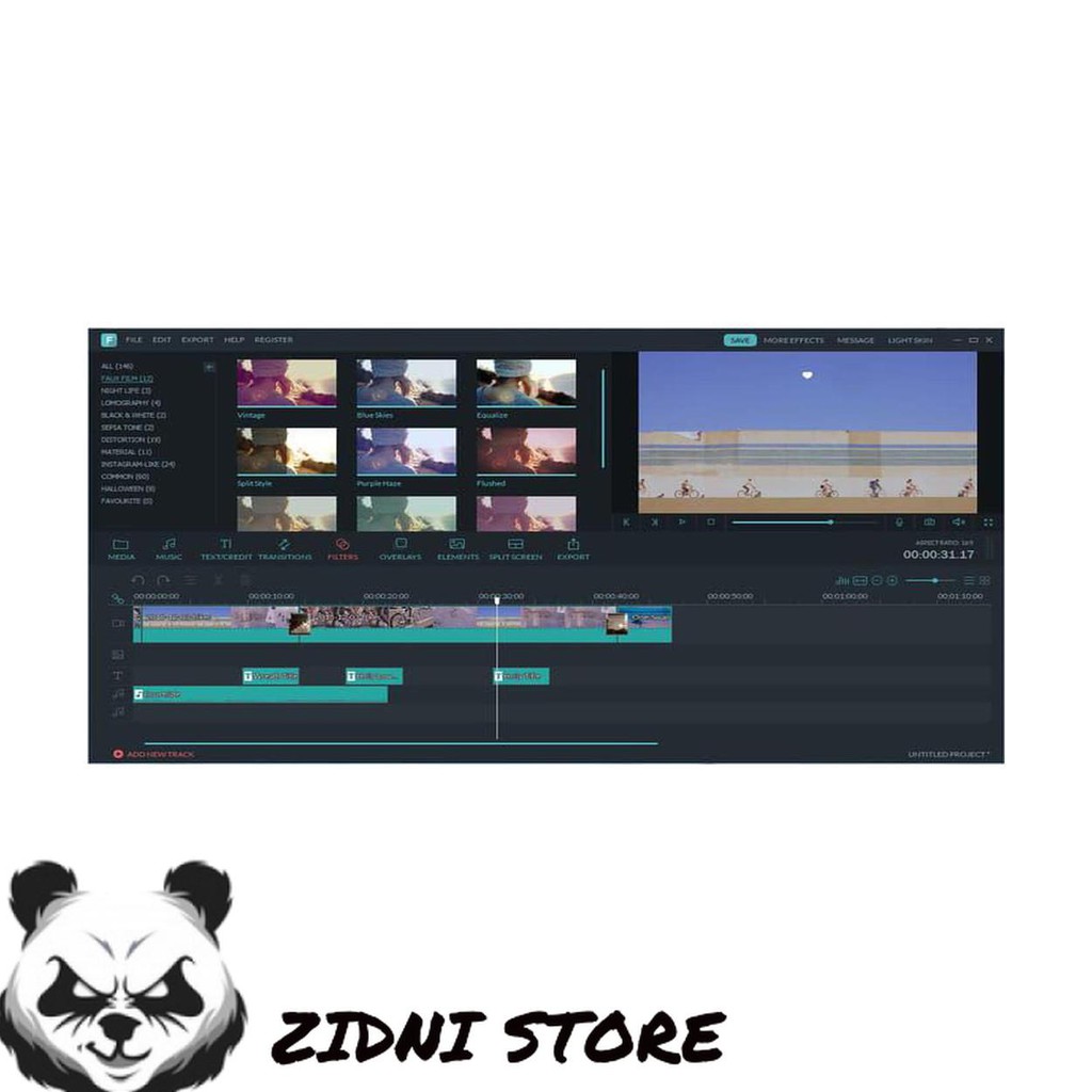 SOFTWARE APLIKASI SWA260 03 FILMORA 9 64 BIT FULL VERSION