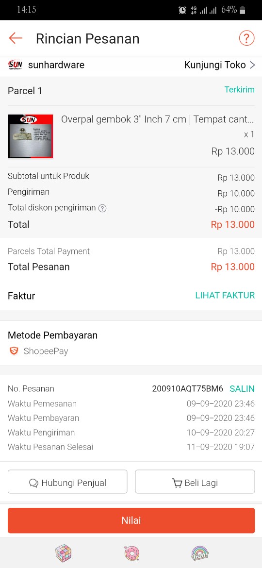 Overpal Gembok 3 Inch 7 Cm | Tempat Cantolan Gembok 3 Inch 7 Cm