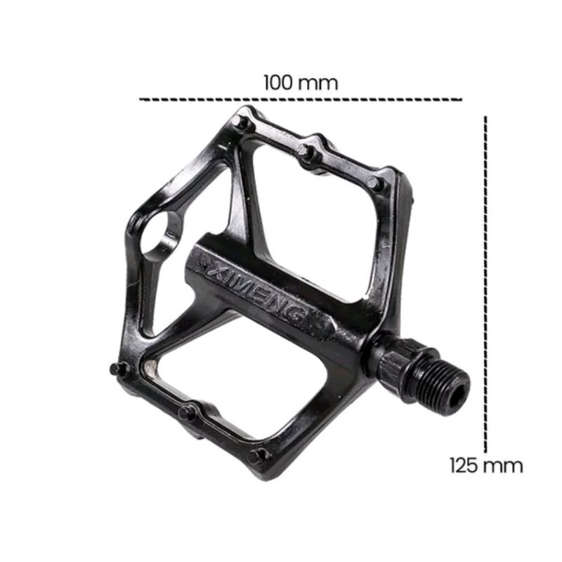 PROMEND Pedal Sepeda Bike Alumunium Anti-Slip BP330 Black Hitam Pedals bisa segala sepeda mtb gunung federal mini minion seli lipat folding bike balap roadbike road bike material bahan alloy