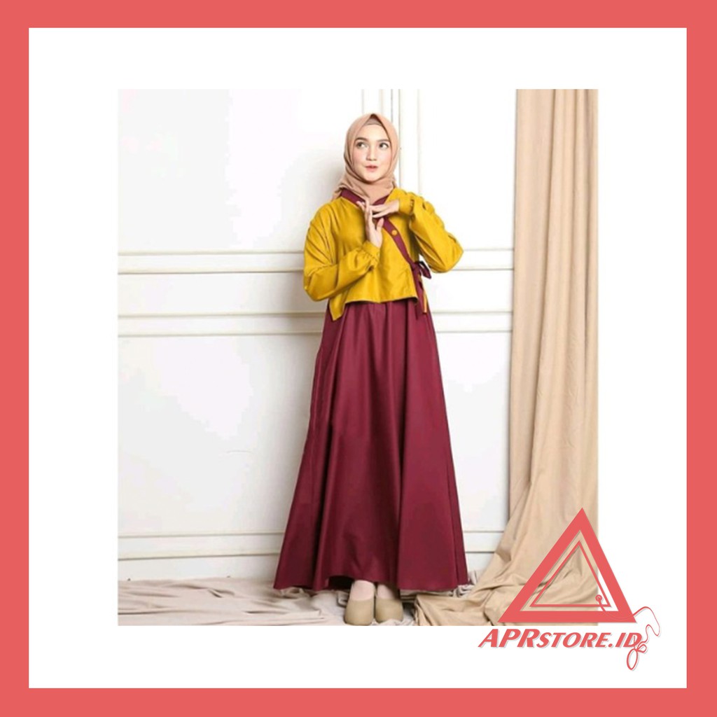APRSTORE BAJU GAMIS WANITA HANURA MAXY DRESS TERBARU