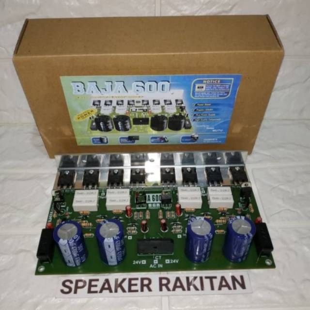 Kit Power Amplifier stereo BAJA 600Watt