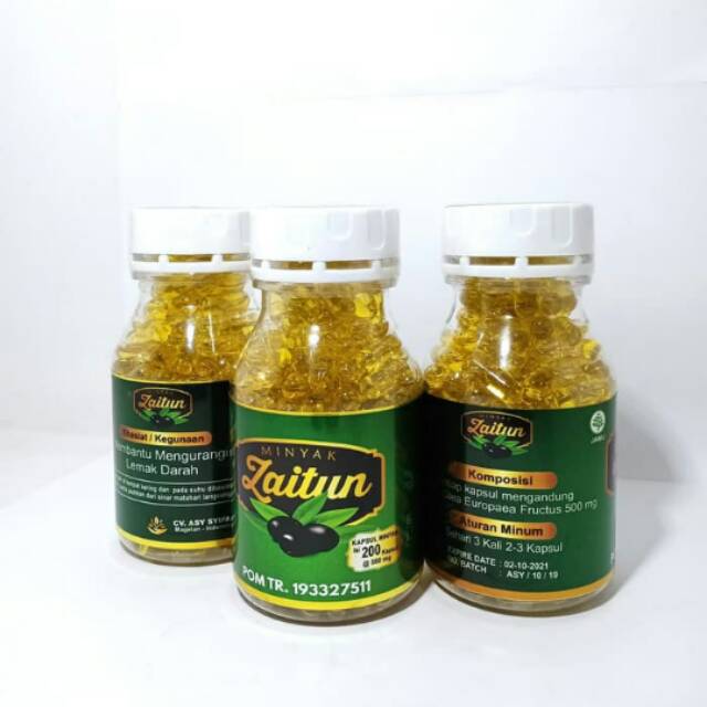 Kapsul Minyak Zaitun Asli 100% Olive Oil Isi 100kapsul / Minyak Zaitun / Virgin Oil Original