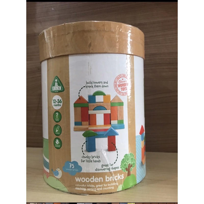 wooden brick elc / preloved elc/ preloved mothercare / mainan anak preloved